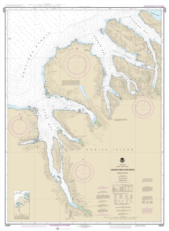 Uganik and Uyak Bays - <i>Chart #16597</i>