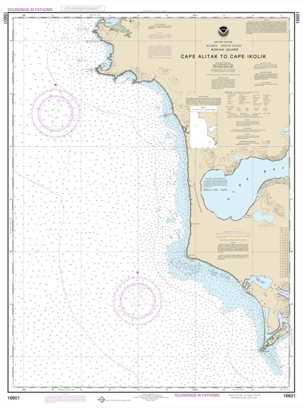 Cape Atilak to Cape Ikolik to Cape Kuliuk - <i>Chart #16601</i>
