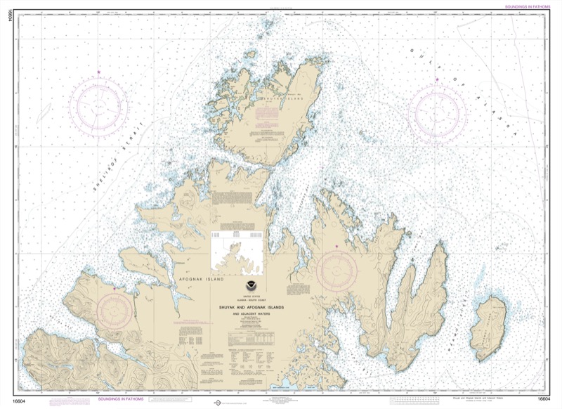 Shuck and Afagnak Islands and adjacent waters - <i>Chart #16604</i>