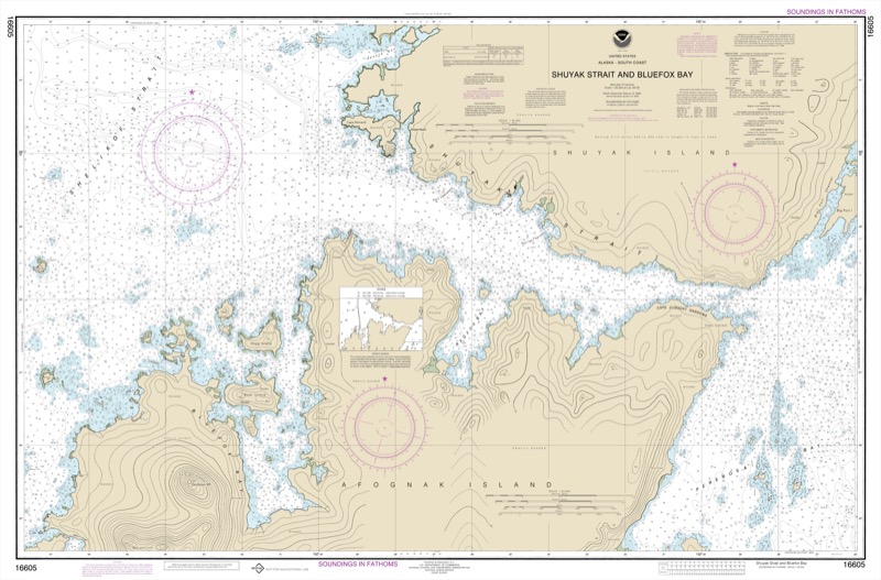 Shuyak Strait and Bluefox Bay - <i>Chart #16605</i>