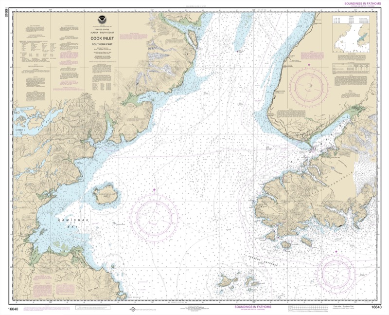 Cook Inlet Southern Part - <i>Chart #16640</i>