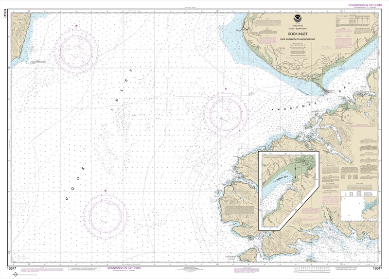Cook Inlet Cape Elizabeth to Anchor Point - <i>Chart #16647</i>