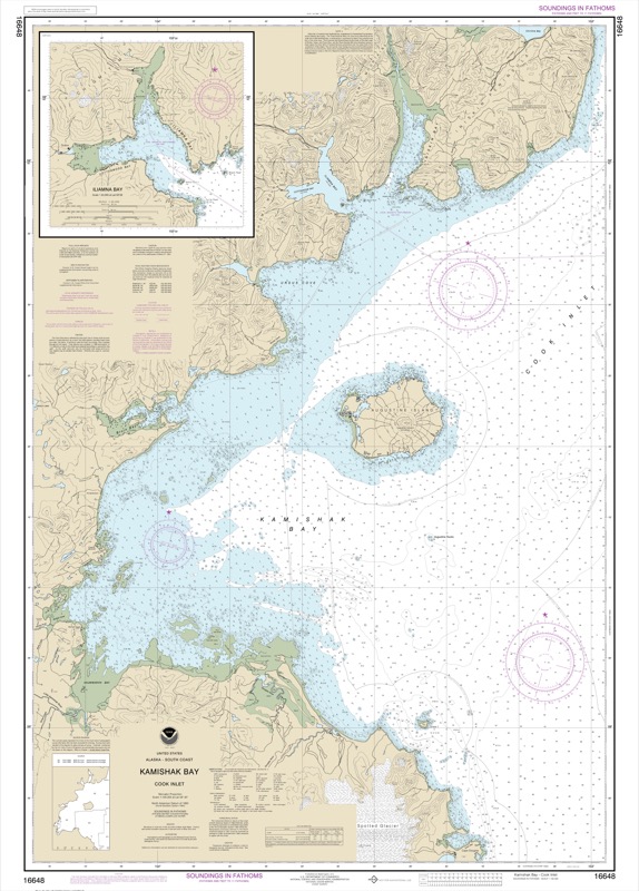 Kamishak Bay, Iliamna Bay - <i>Chart #16648</i>