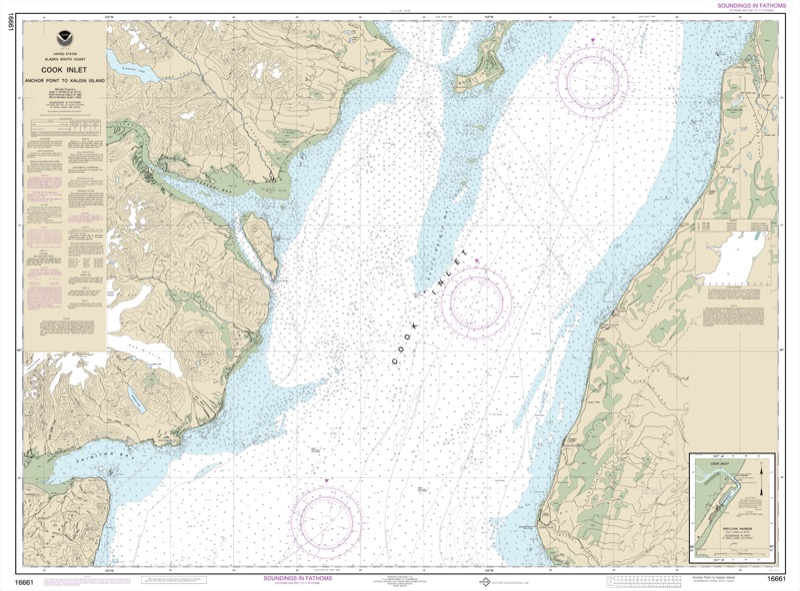 Cook Inlet Anchor Point to Kalgin Island, Ninilchik Harbor - <i>Chart #16661</i>