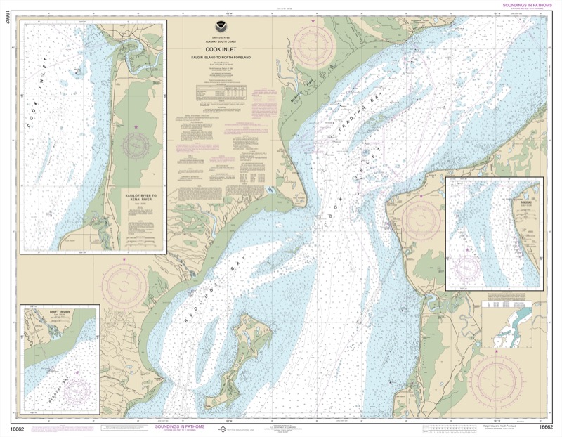 Cook Inlet Kalgin Island to North Foreland - <i>Chart #16662</i>
