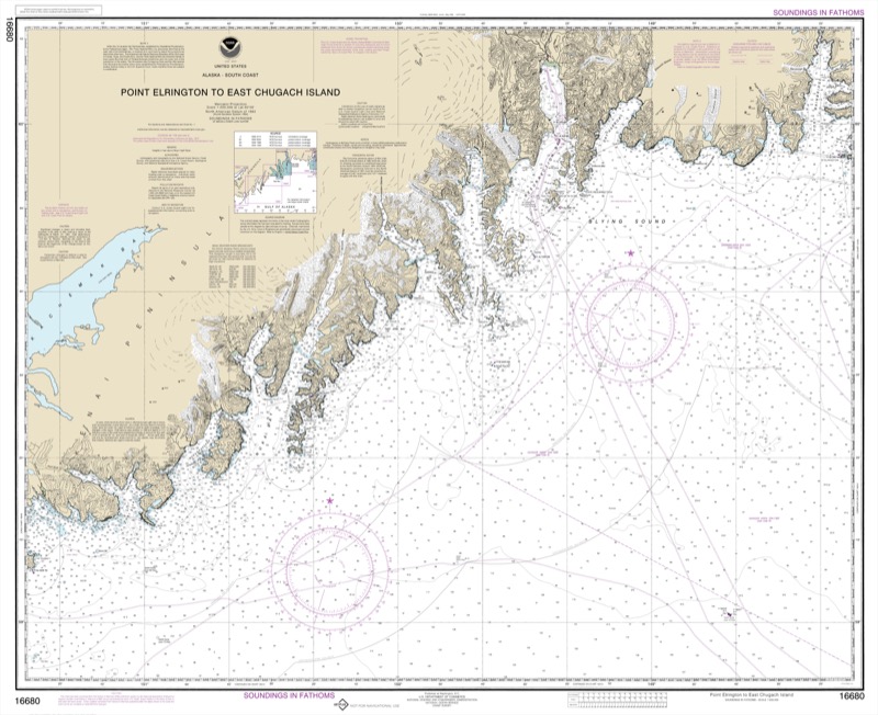Point Elrington to East Chigach Island - <i>Chart #16680</i>