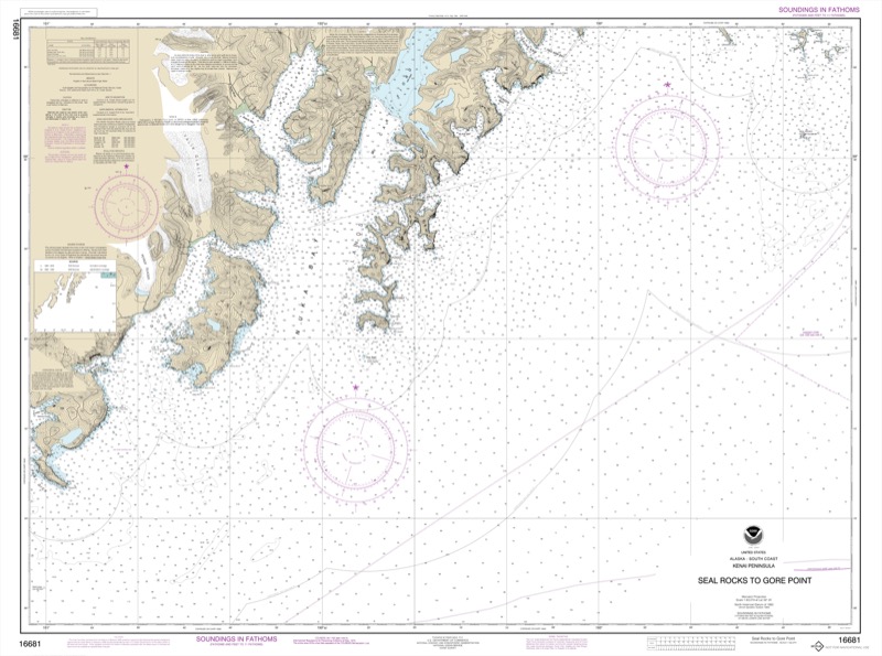 Seal Rocks to Gore Point - <i>Chart #16681</i>