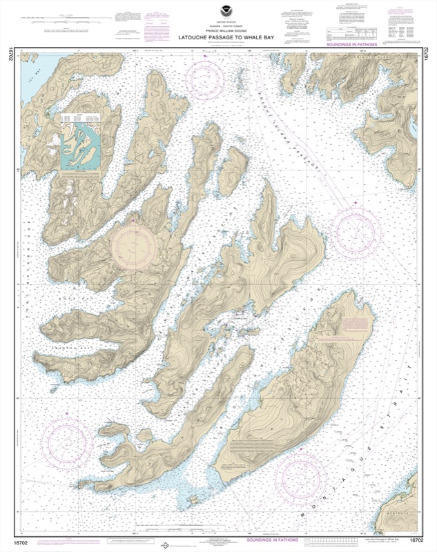 Latouche Passage to Whale Bay - <i>Chart #16702</i>