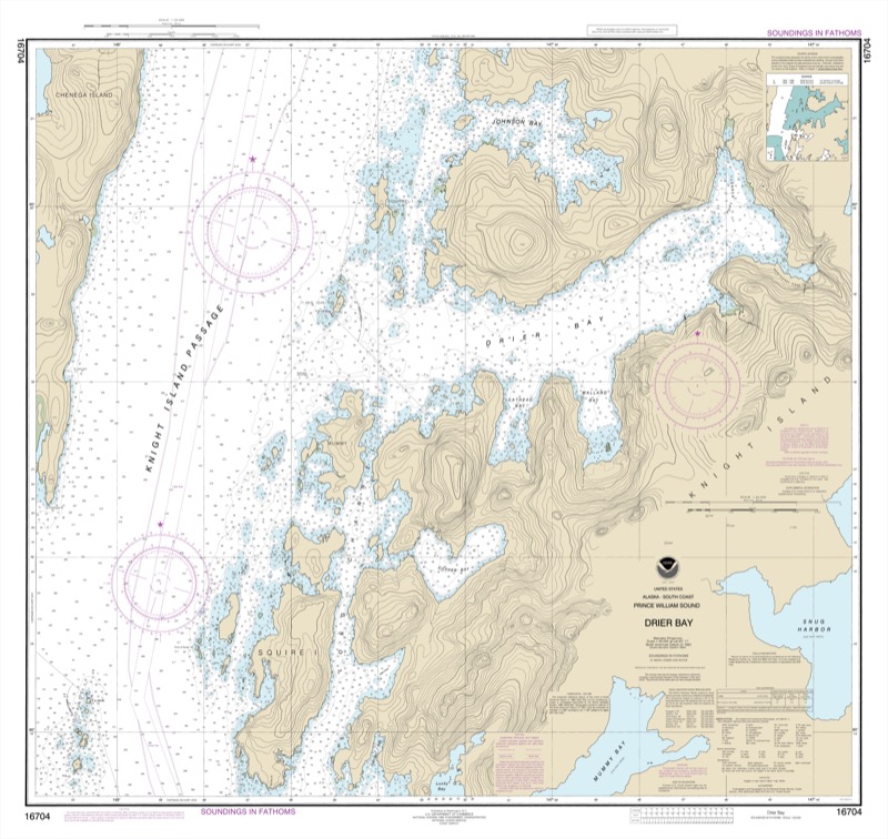 Drier Bay, Prince William Sound - <i>Chart #16704</i>