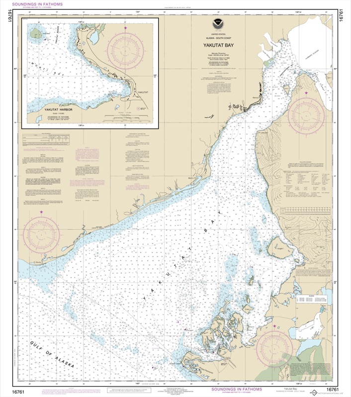 Yakutat Bay, Yakutat Harbor - <i>Chart #16761</i>