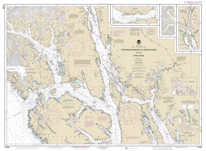 Stephens Passage to Cross Sound, including Lynn Canal - <i>Chart #17300</i>