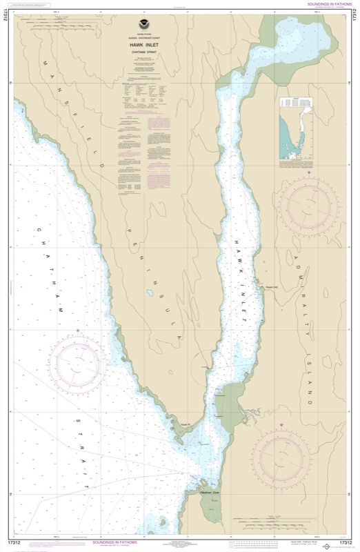 Hawk Inlet Chatham Strait - <i>Chart #17312</i>