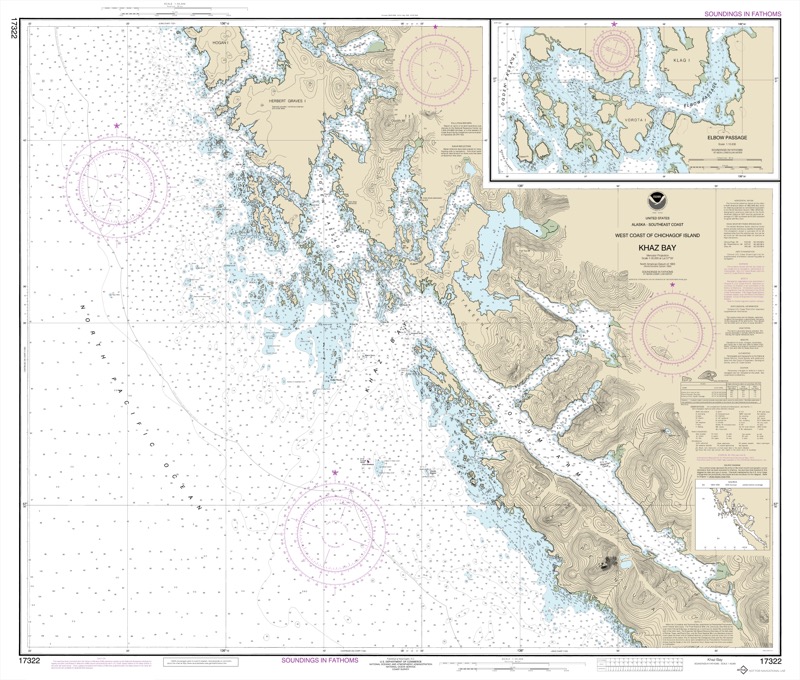 Khaz Bay, Chichagof Island Elbow Passage - <i>Chart #17322</i>
