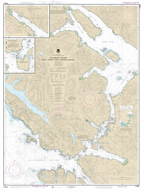 Salisbury Sound, Peril Strait and Hoonah Sound - <i>Chart #17323</i>