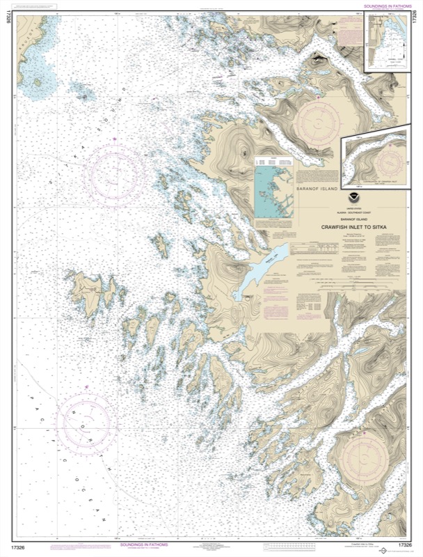 Crawfish Inlet to Sitka Baranof Island, Sawmill Cove - <i>Chart #17326</i>