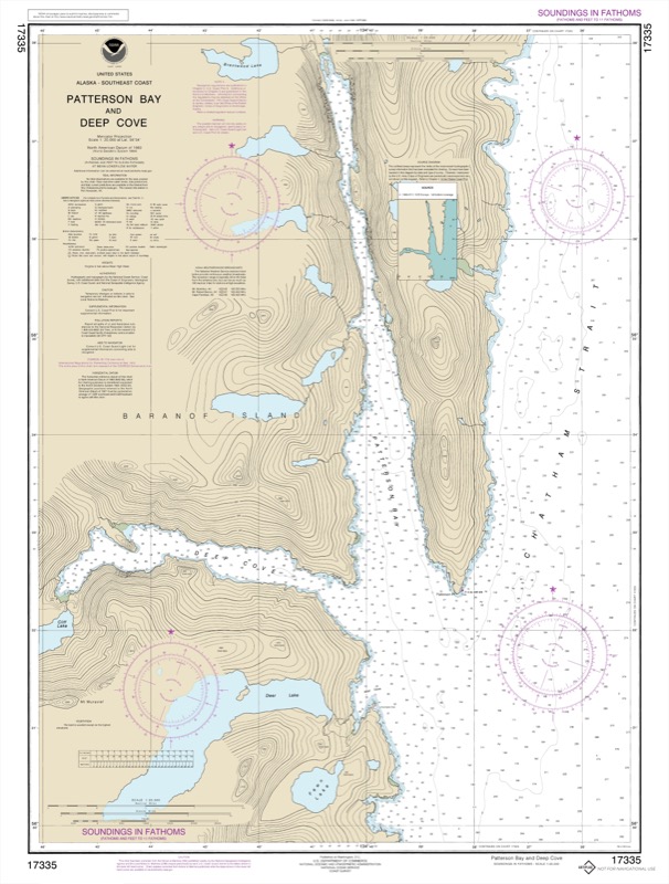 Patterson Bay and Deep Cove - <i>Chart #17335</i>