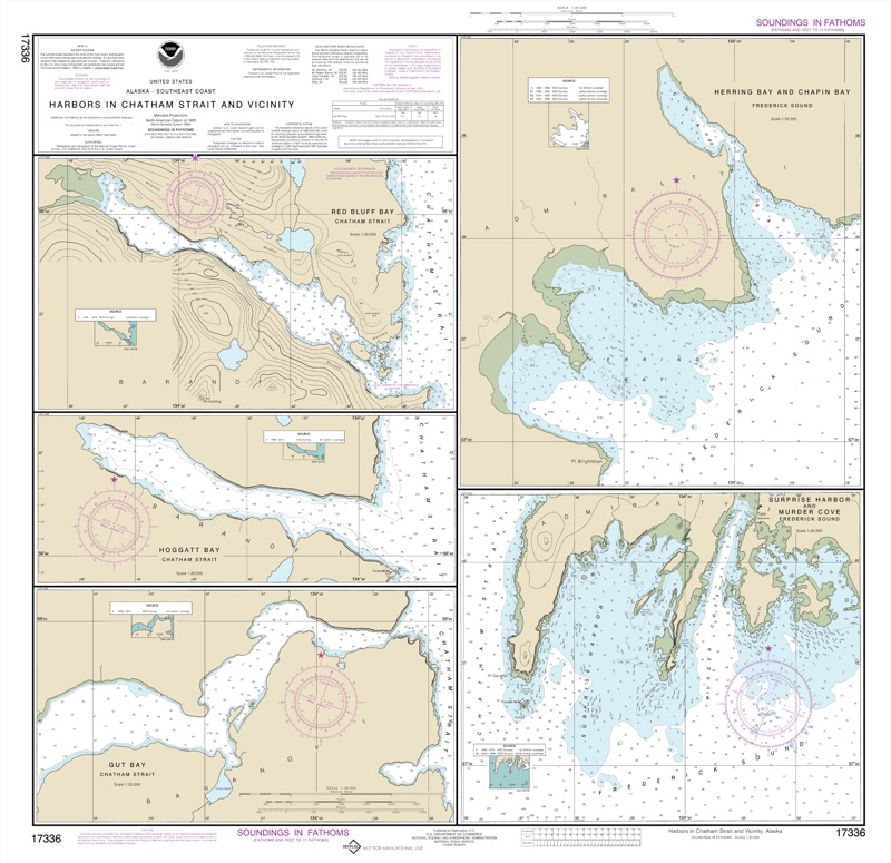 Harbors in Chatham Strait and Vicinity - <i>Chart #17336</i>
