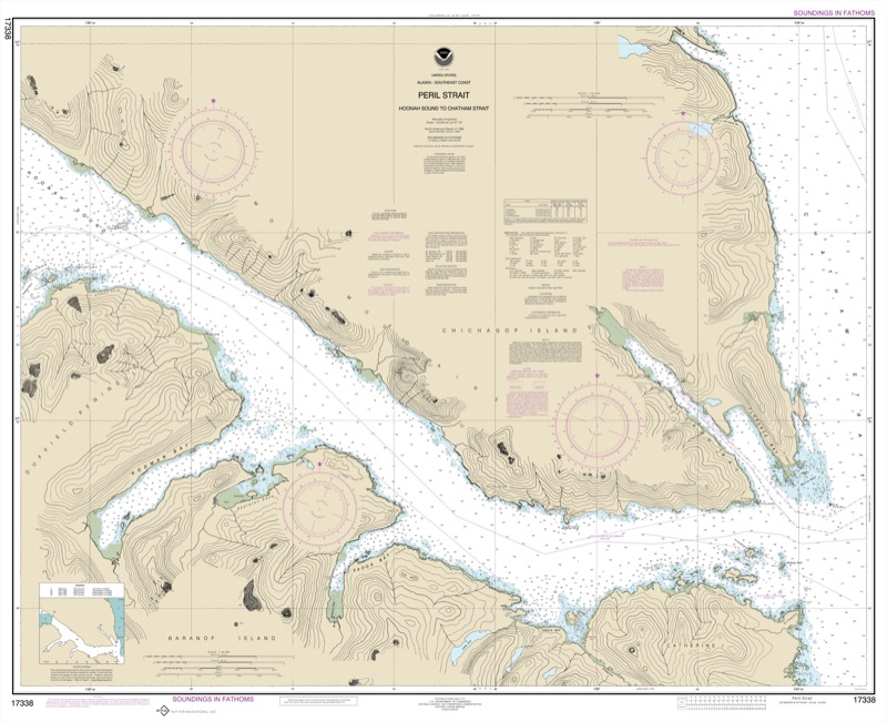 Peril Strait, Hoonah Sound to Chatham Strait - <i>Chart #17338</i>