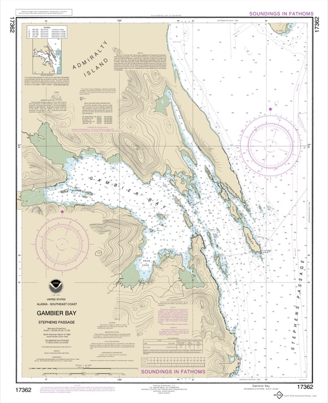 Gambier Bay, Stephens Passage - <i>Chart #17362</i>