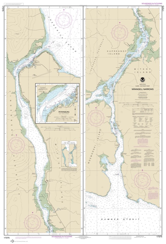 Wrangell Narrows, Petersburg Harbor - <i>Chart #17375</i>