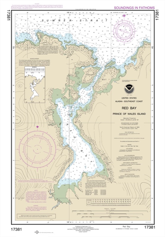 Red Bay, Prince of Wales Island - <i>Chart #17381</i>