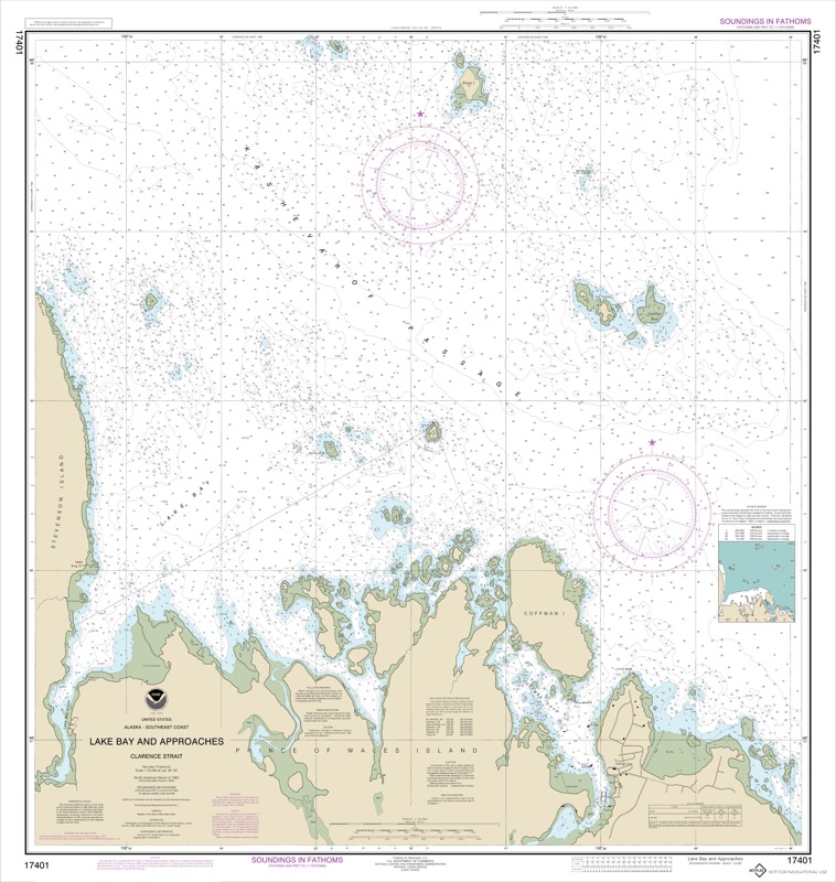 Lake Bay and Approaches, Clarence Strait - <i>Chart #17401</i>