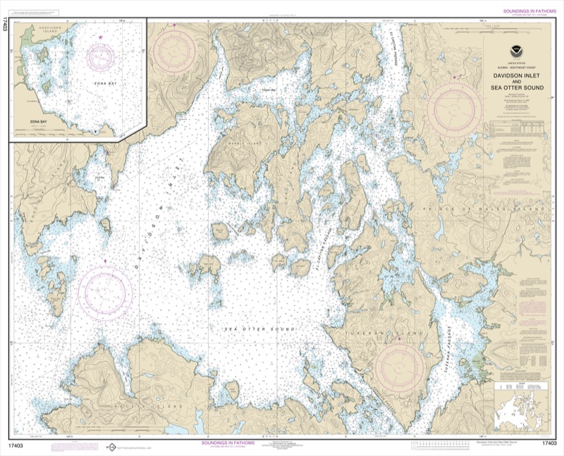 Davidson Inlet and Sea Otter Sound, Edna Bay - <i>Chart #17403</i>