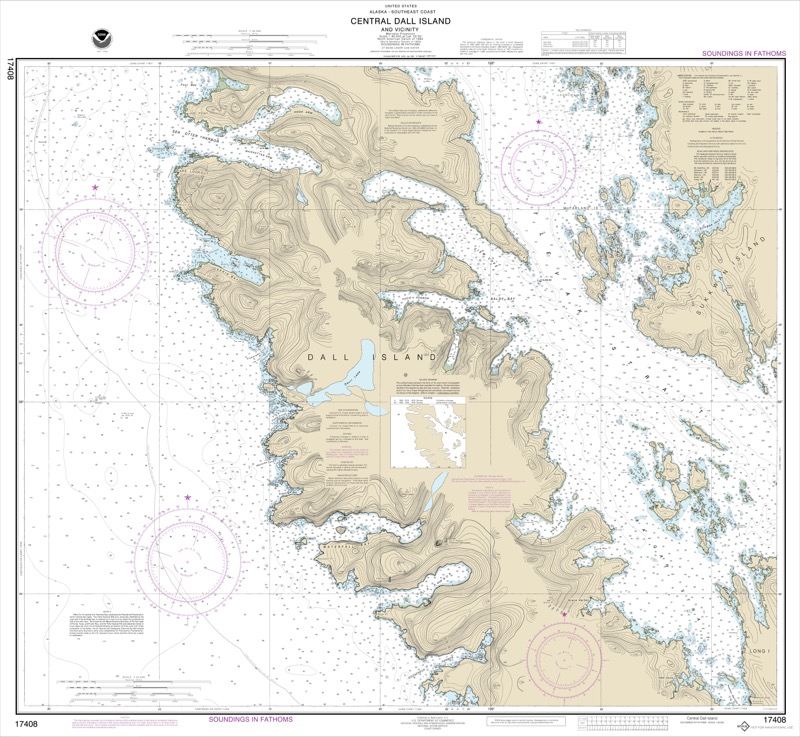 Central Dall Island and Vicinity - <i>Chart #17408</i>