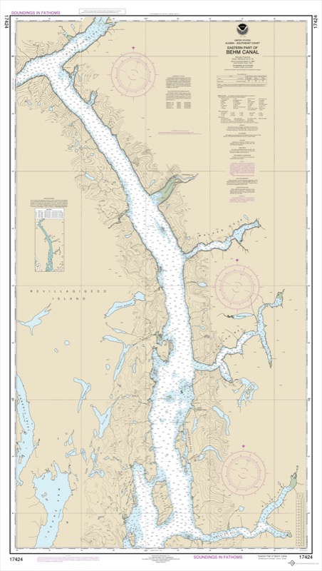 Behm Canal Eastern Part - <i>Chart #17424</i>