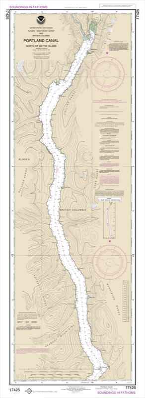 Portland Canal North of Hattie Island - <i>Chart #17425</i>