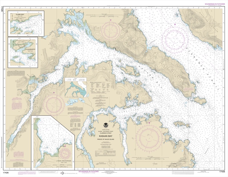 Kasaan Bay, Clarence Strait, Hollis Anchorage Eastern Part, Lyman Anchorage - <i>Chart #17426</i>