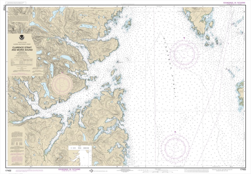 Clarence Strait and Moira Sound - <i>Chart #17432</i>