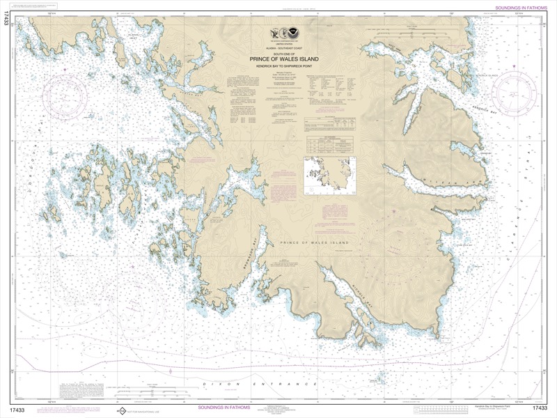 Kendrick Bay to Shipwreck Point, Prince of Wales Island - <i>Chart #17433</i>