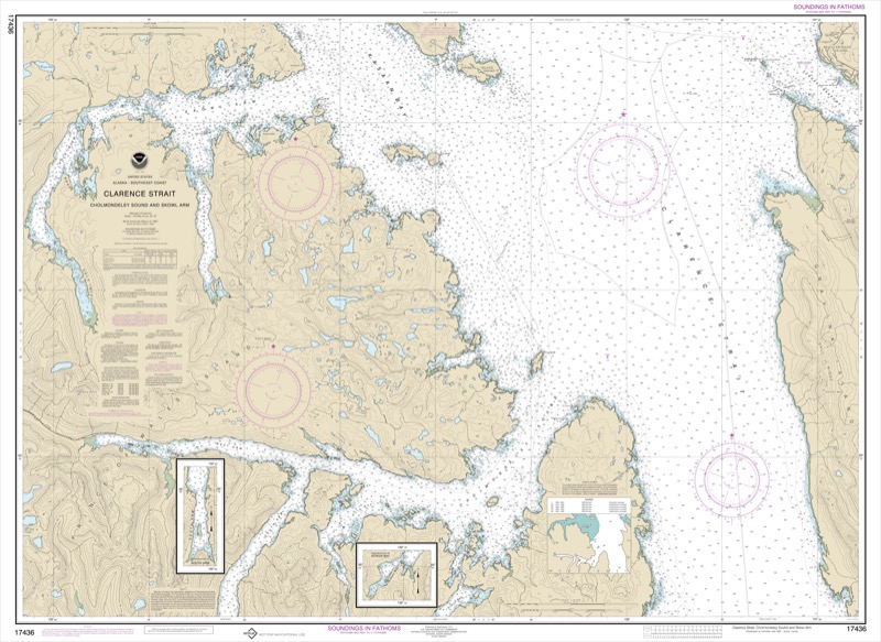 Clarence Strait Cholmondeley Sound and Skowl Arm - <i>Chart #17436</i>