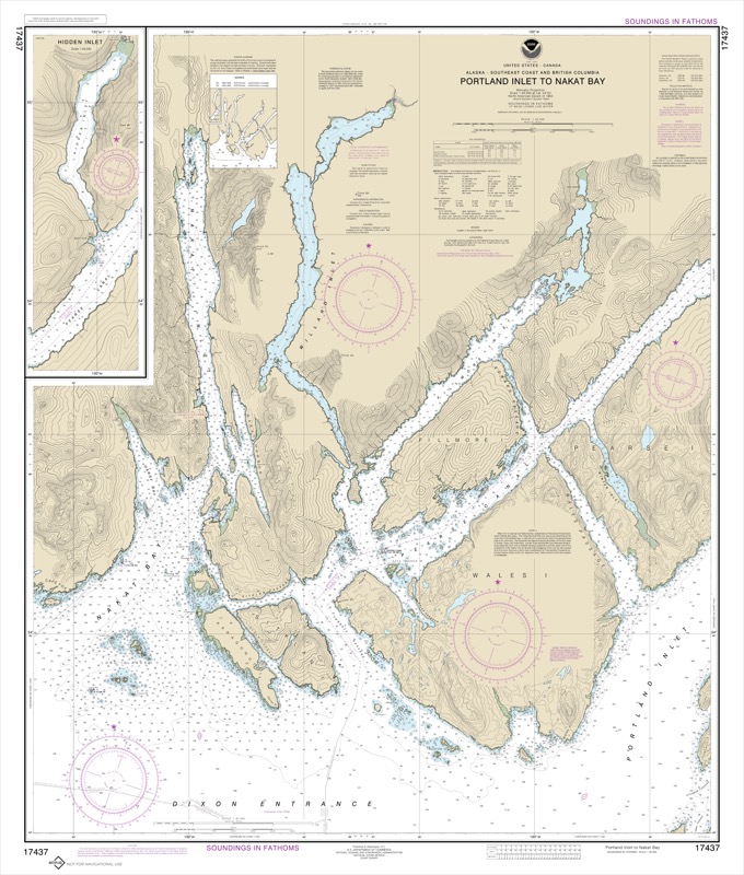 Portland Inlet to Nakat Bay - <i>Chart #17437</i>