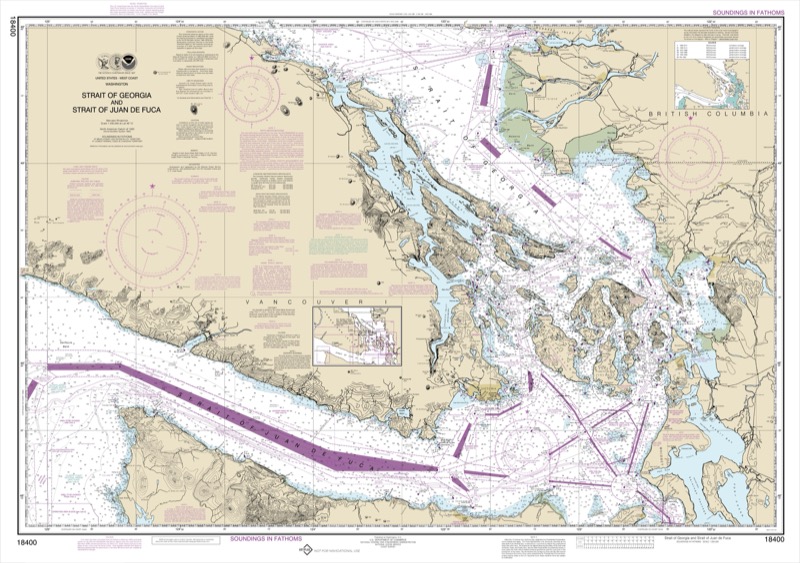 Strait of Georgia and Strait of Juan de Fuca - <i>Chart #18400</i>