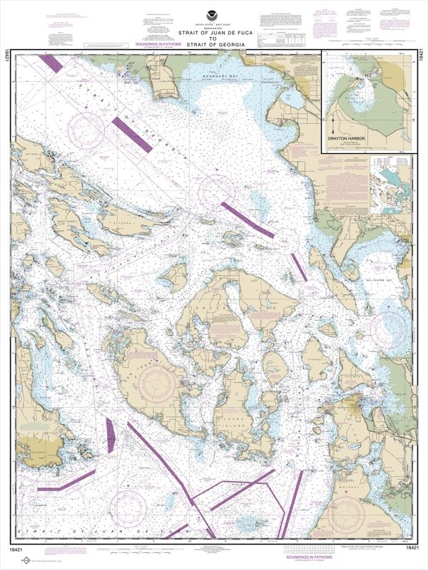 Strait of Juan de Fuca to Strait of Georgia; Drayton Harbor - <i>Chart #18421</i>