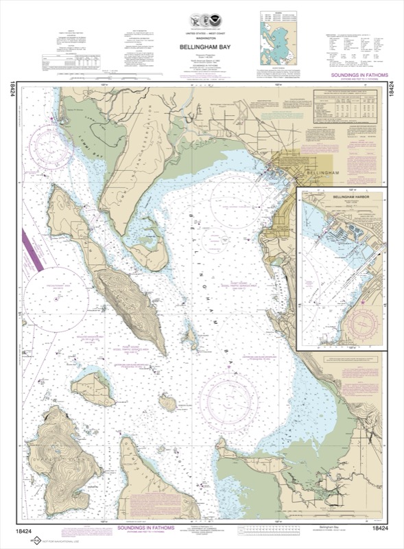 Bellingham Bay; Bellingham Harbor - <i>Chart #18424</i>