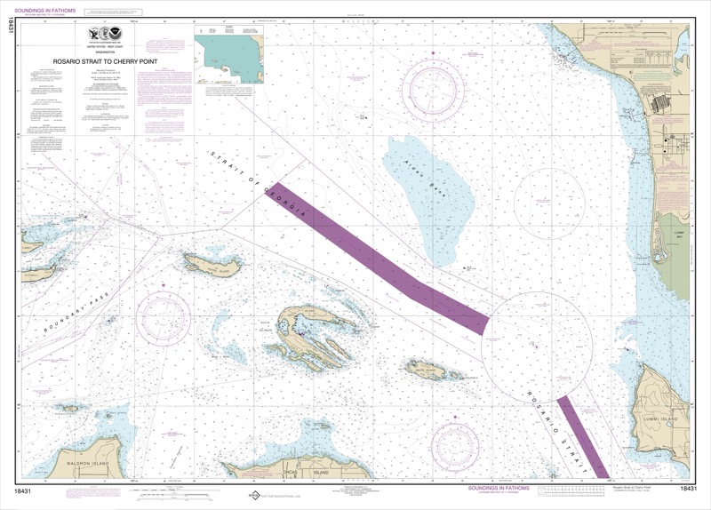 Rosario Strait to Cherry Point - <i>Chart #18431</i>