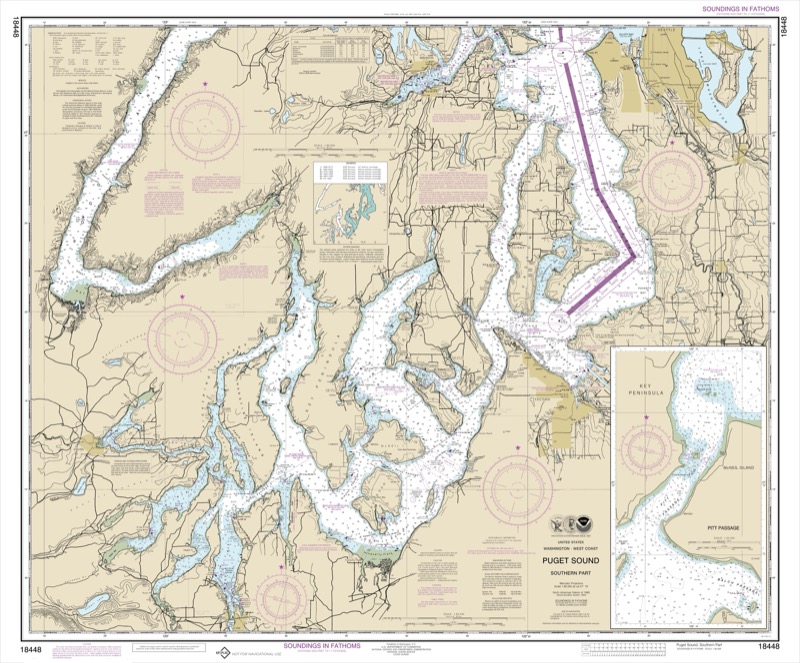 Puget Sound Southern Part - <i>Chart #18448</i>