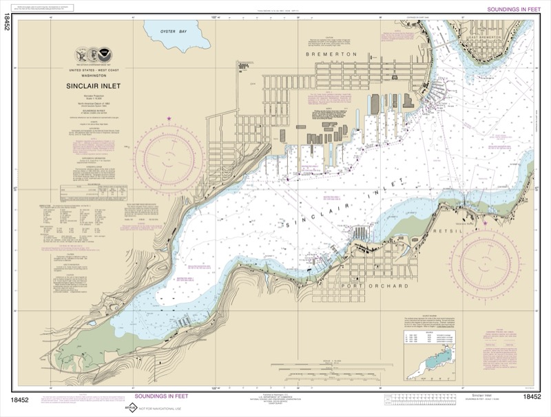 Sinclair Inlet - <i>Chart #18452</i>