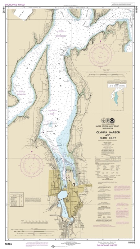 Olympia Harbor and Budd Inlet - <i>Chart #18456</i>