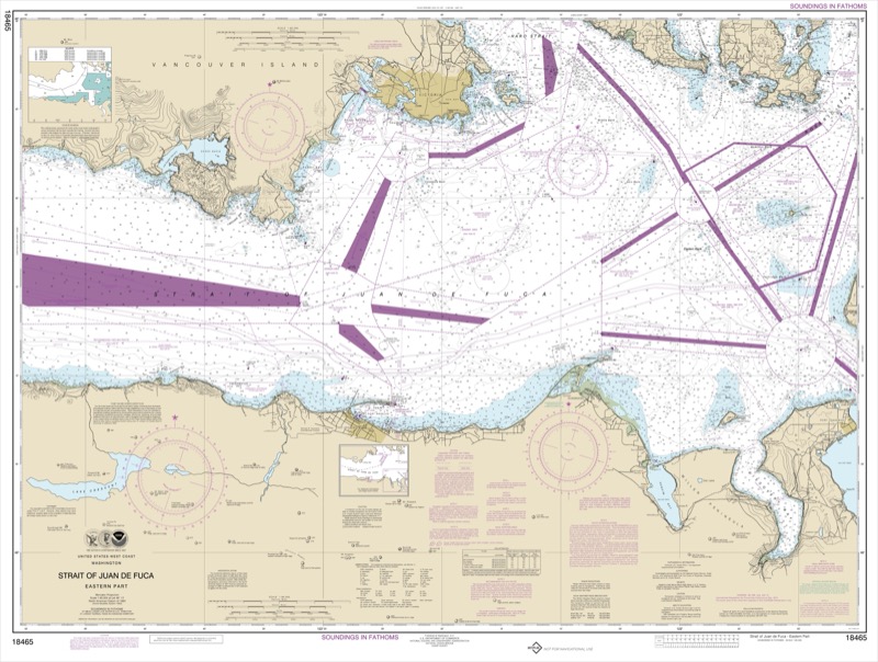 Strait of Juan de Fuca-Eastern Part - <i>Chart #18465</i>