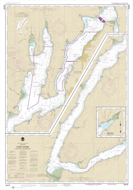 Puget Sound-Hood Canal and Dabob Bay - <i>Chart #18476</i>