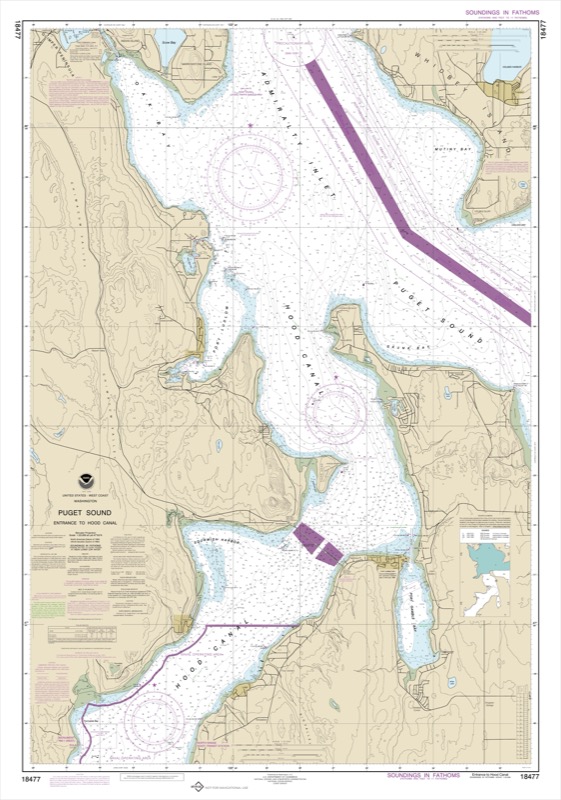 Puget Sound-Entrance to Hood Canal - <i>Chart #18477</i>