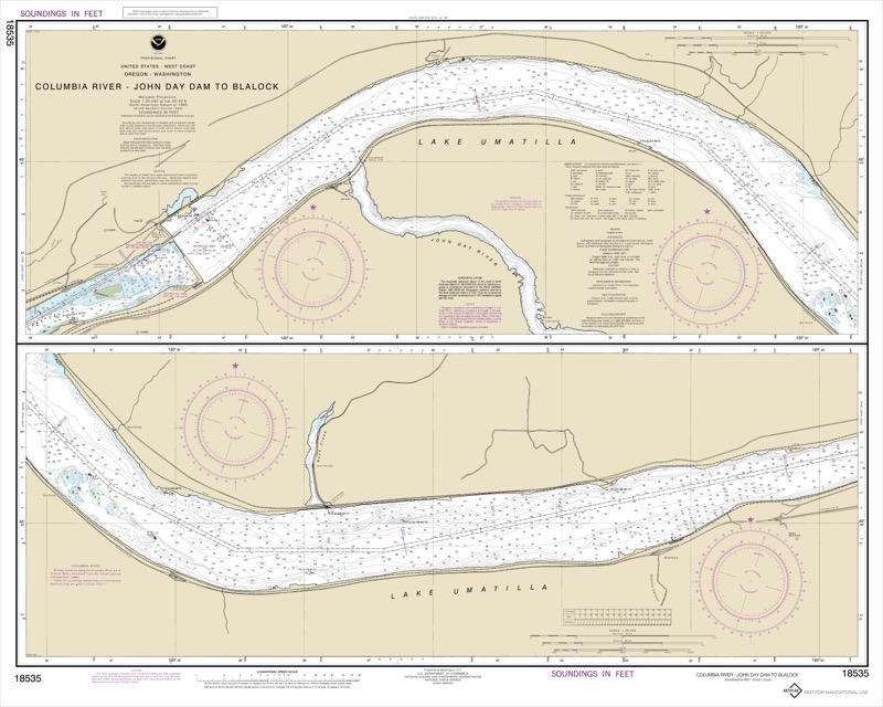 Columbia River John Day Dam to Blalock - <i>Chart #18535</i>