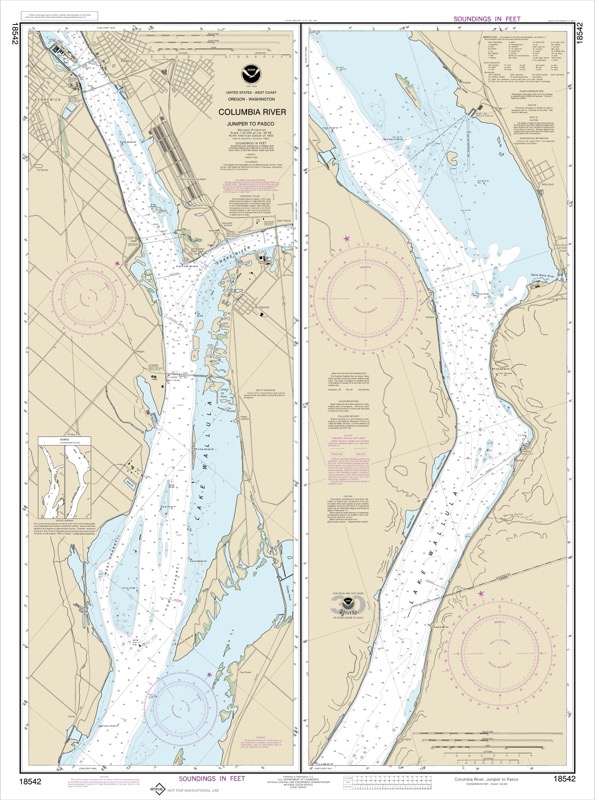 Columbia River Juniper to Pasco - <i>Chart #18542</i>