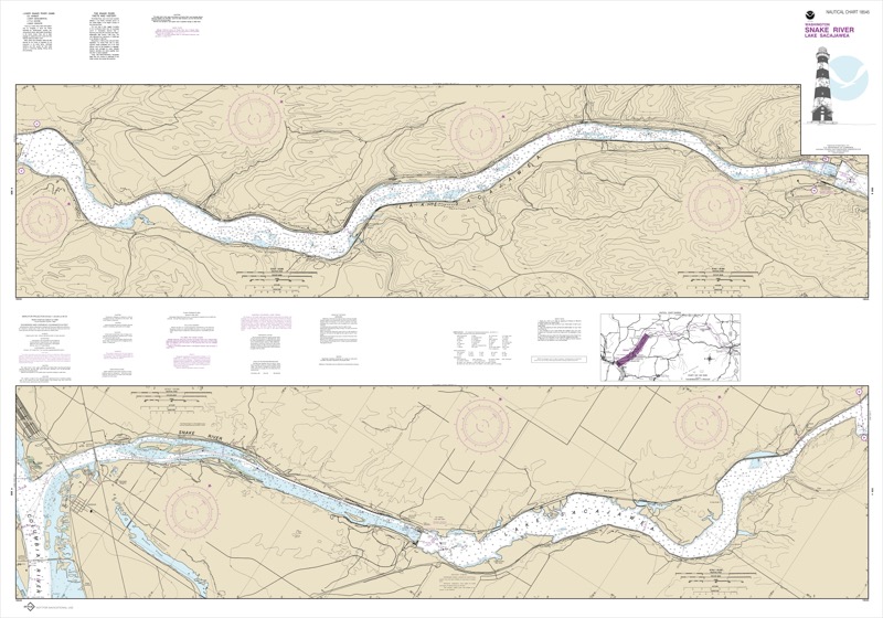 Lake Sacajawea - <i>Chart #18545</i>