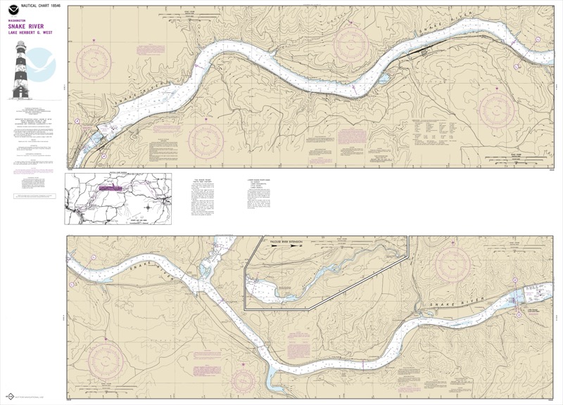 Snake River, Lake Herbert G. West - <i>Chart #18546</i>