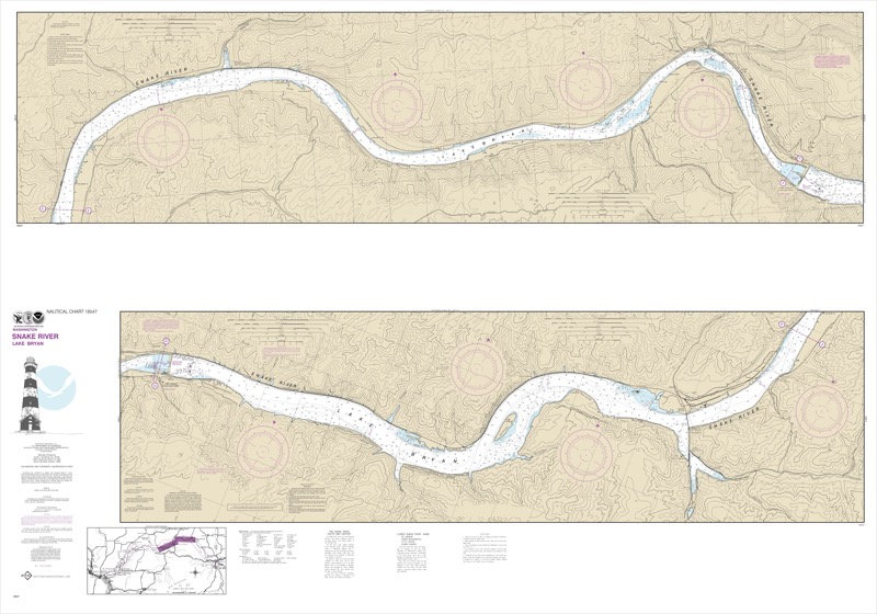 Snake River, Lake Byron - <i>Chart #18547</i>